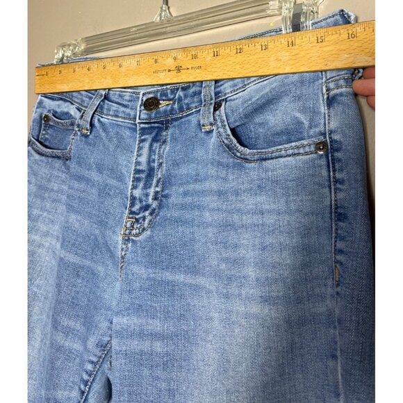 Gap Girlfriend Jeans Slim Tapered Mid Rise Basic Soft Grunge Basic Womens 6/28R - Picture 5 of 9